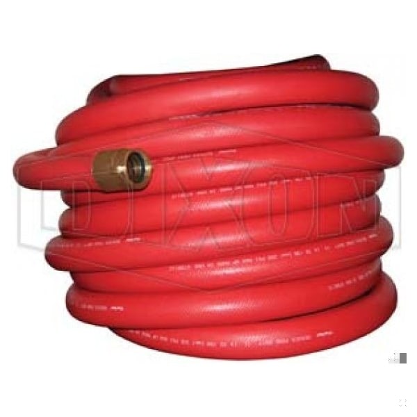 Non-Collapsible Fire and Utility Hose, 1-1/2 in, NST NH, 100 ft L, 200 psi Working, Domestic